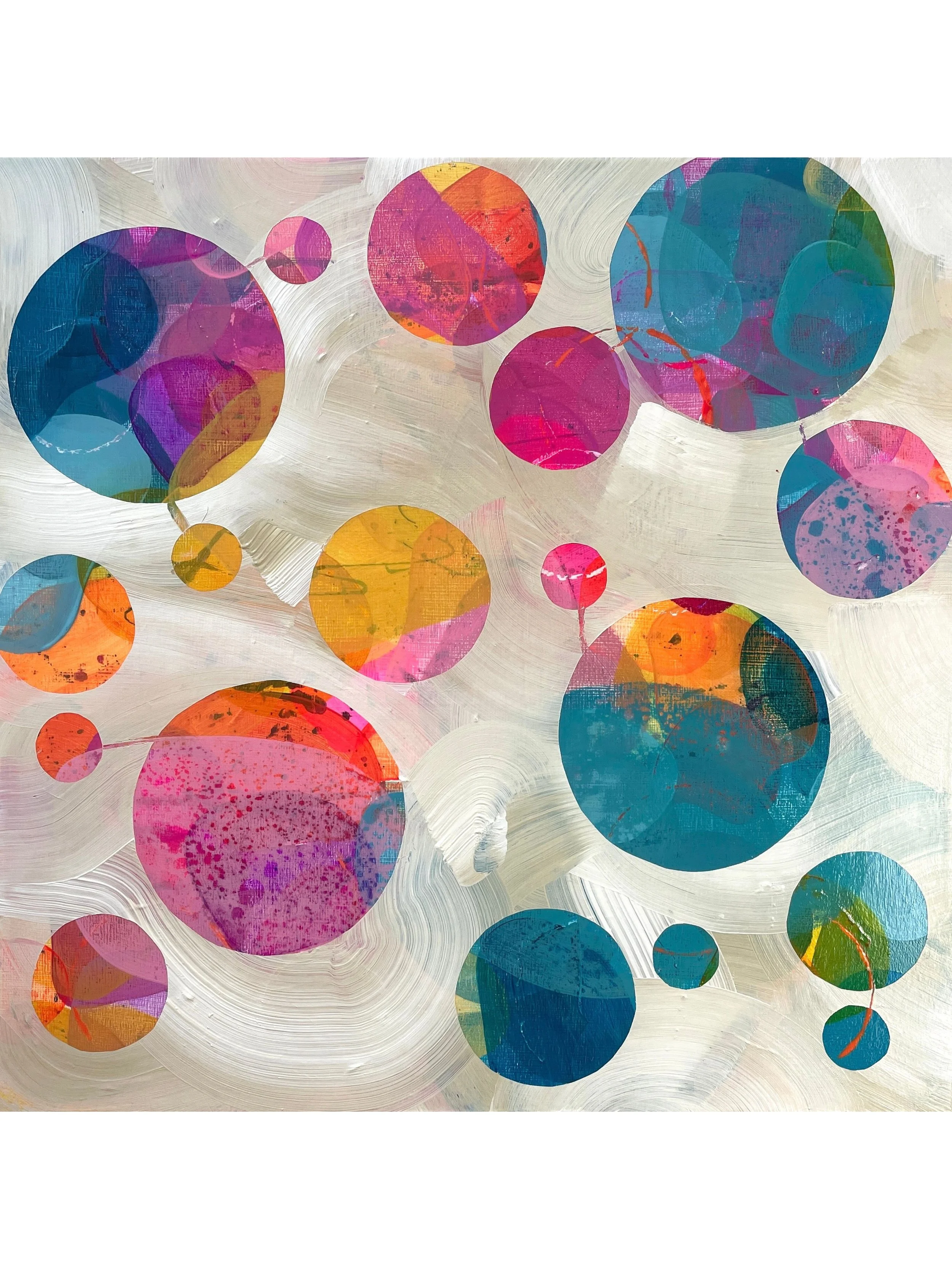 Snow Globe | 16 x 16 inches | Framed