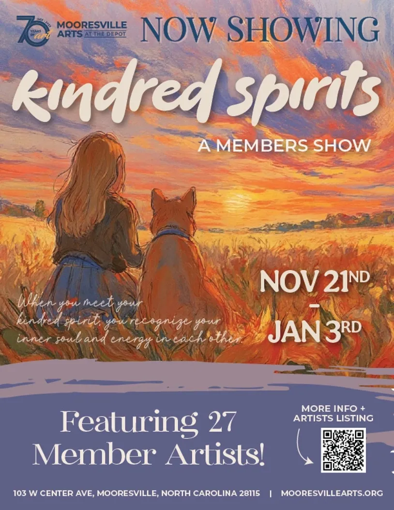 Kindred Spirits - JURIED MEMBERS EXHIBIT AT MOORESVILLE ARTS