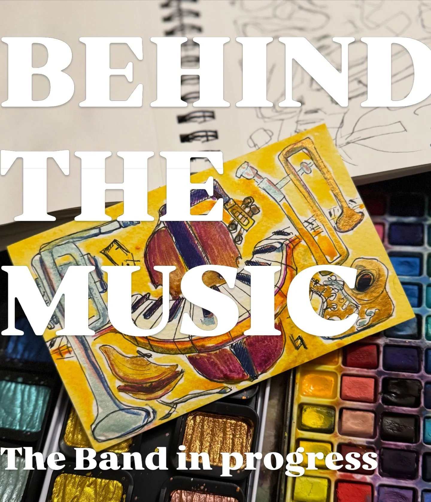 Here&rsquo;s a little check in with some in progress members of The Band, my collection of musical portraits. 

I&rsquo;m really loving the energy of this collection and am looking forward to exploring the ranges of more detailed, realistic approache