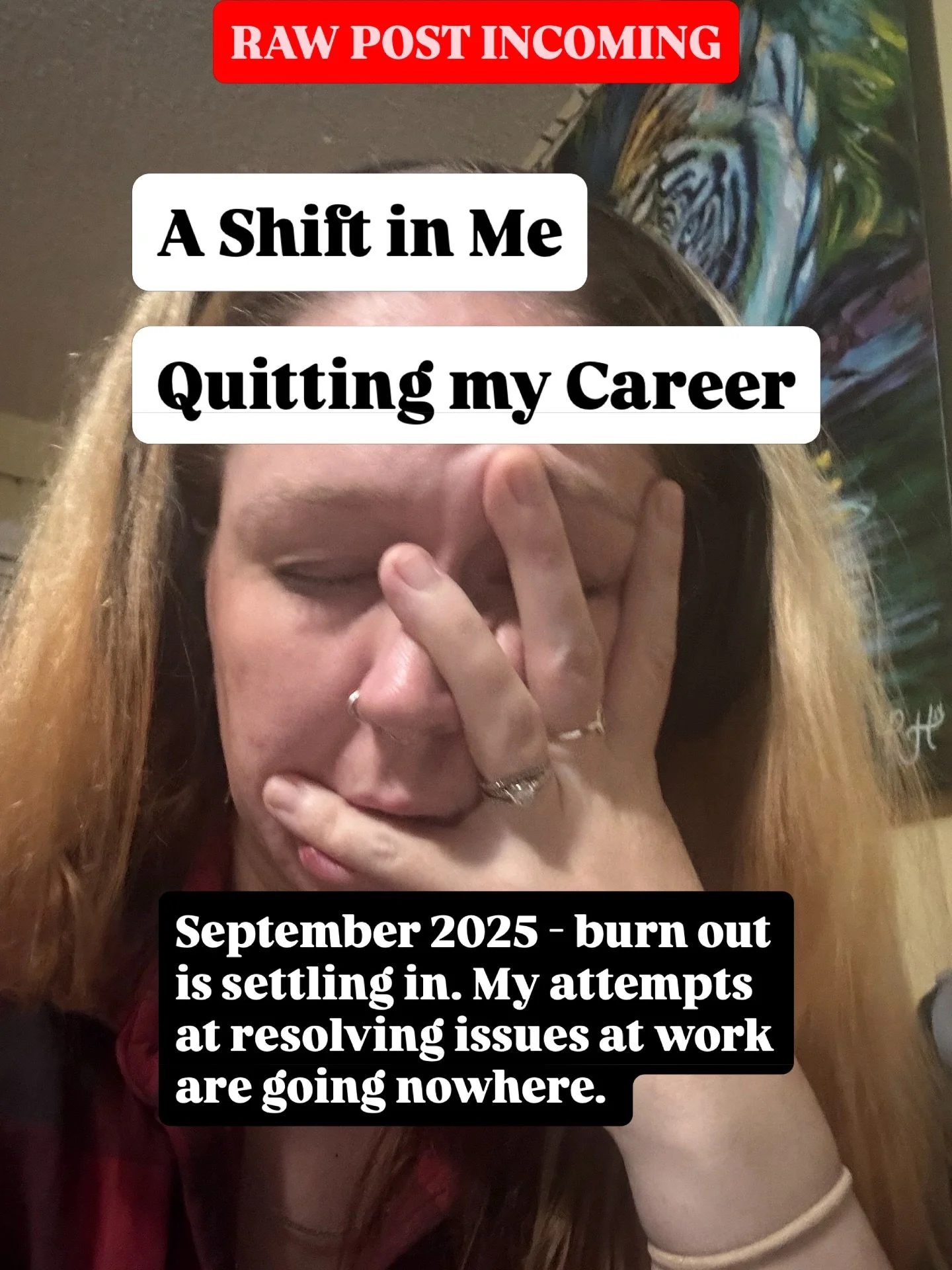 One day this year I&rsquo;ll do a video explaining what led up to my quitting in December and how my life has changed since. Until then, enjoy this little update. 2025 wrecked me, and the first couple pics here are just a peek behind the curtain I ha
