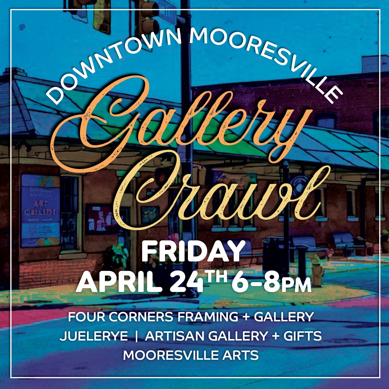 Downtown Mooresville Gallery Crawl - Live Painting with Mooresville Ats