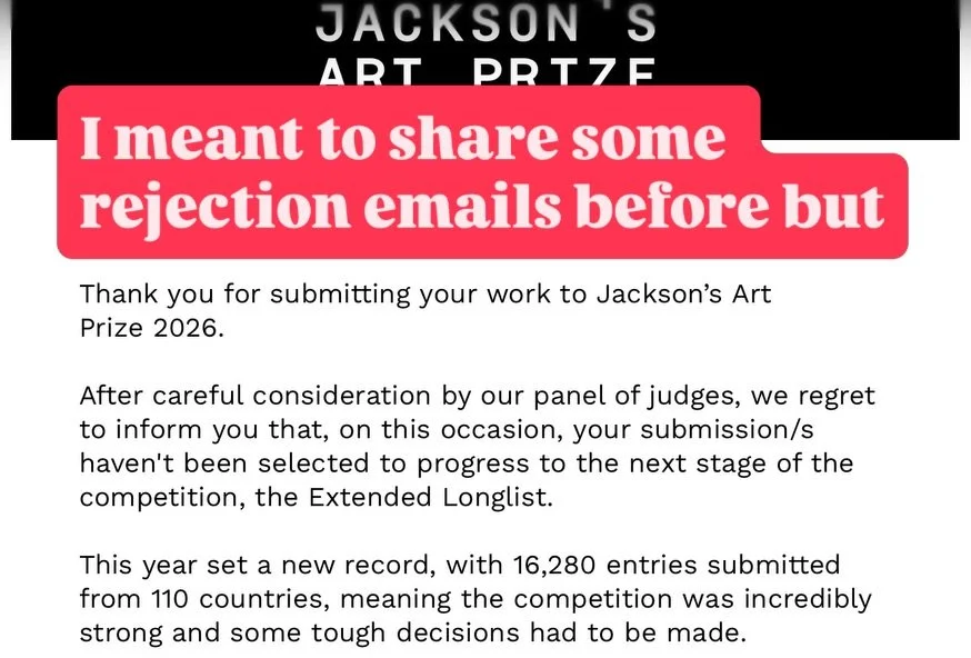 Just a little REALNESS and honesty for your Thursday viewing. If you also go a rejection email today, I&rsquo;m sending you so much love! The act of being so vulnerable as to share your art with the world is such a sensitive tender experience and it&