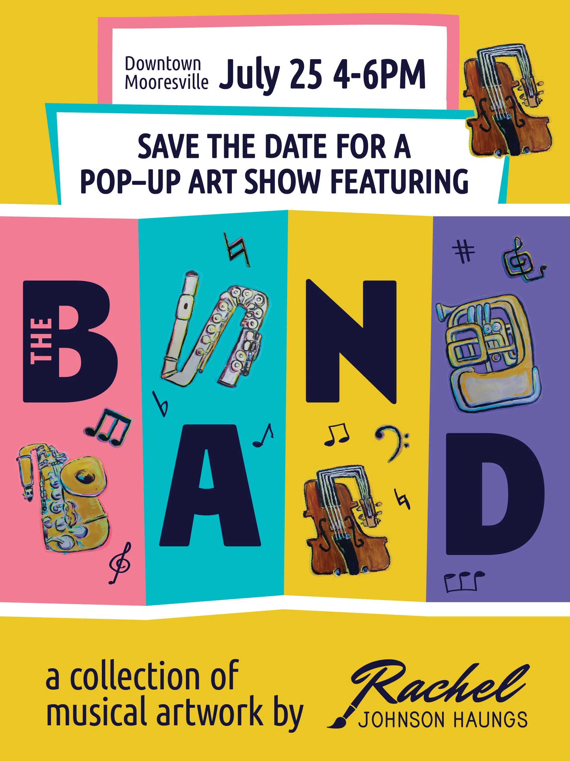 The Band Collection - Album Release Party at Four Corners Framing Gallery - Pop Up Art Show!