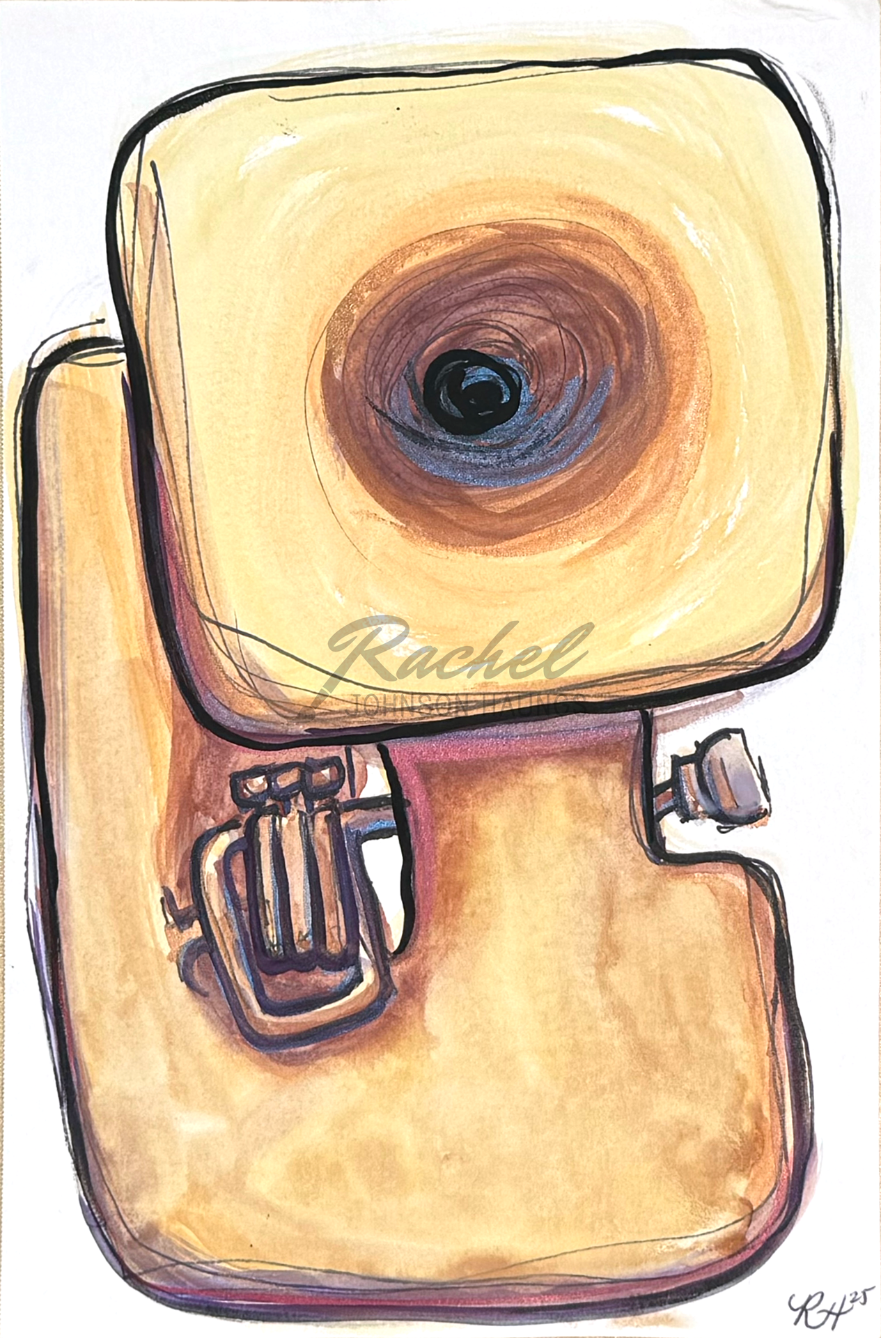 RachelJHaungs_The-Band-Tuba_8.5x5.5-music-painting-drawing.png