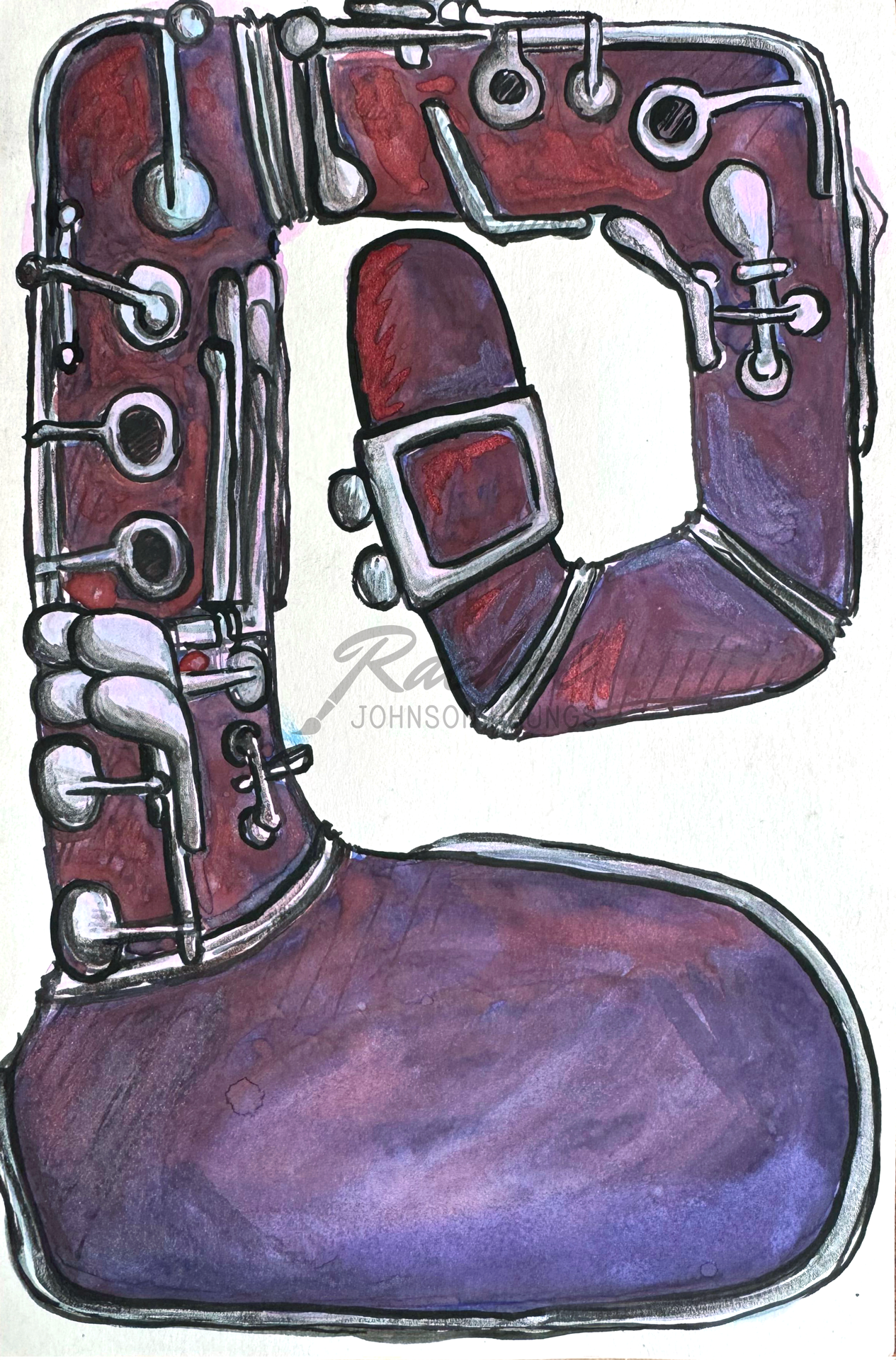 RachelJHaungs_The-Band-Clarinet_8.5x5.5-music-painting-drawing.png