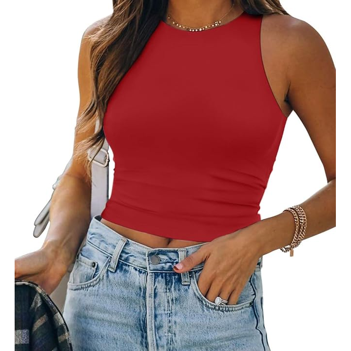 Double Lined Crop Tank 