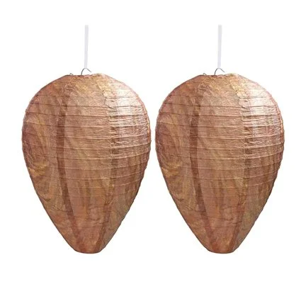 DECYOOL 2 Pack Paper Wasp Nest Decoy