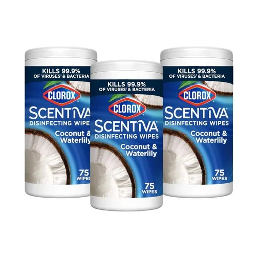 Clorox Scentiva Wipes, Coconut Waterlily