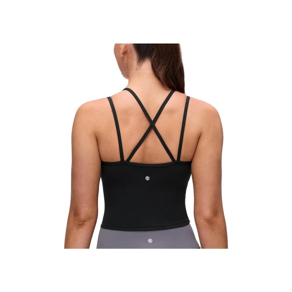 CRZ YOGA Butterluxe Cross Back Crop Tank Tops