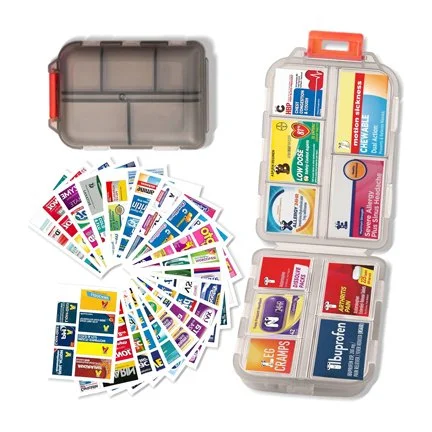 Pill Organizer with Medicine Labels