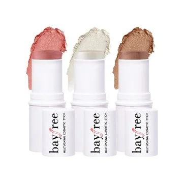 KIMUSE Multi Stick Trio Face Makeup, Cream Blush Stick for Cheeks & Lips, Contour Stick & Highlighter Makeup Sticks