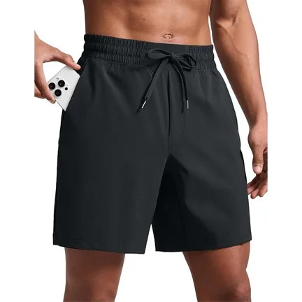 CRZ YOGA Men's Linerless Workout Shorts 7''