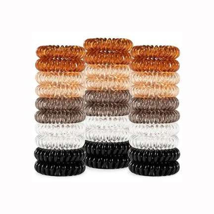 MAQIHAN Hair Ties, Telephone cord elastic ponytail holders for thick hair
