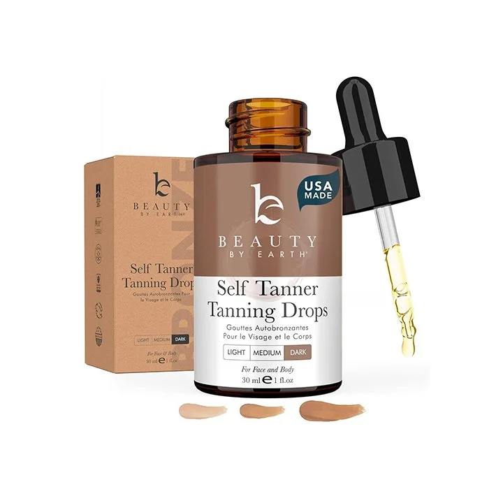 Self Tanning Drops for Face - USA Made with Organic & Natural Ingredients
