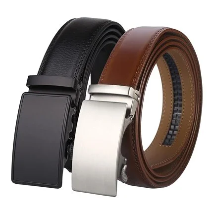 Men's Real Leather Ratchet Dress Casual Belt