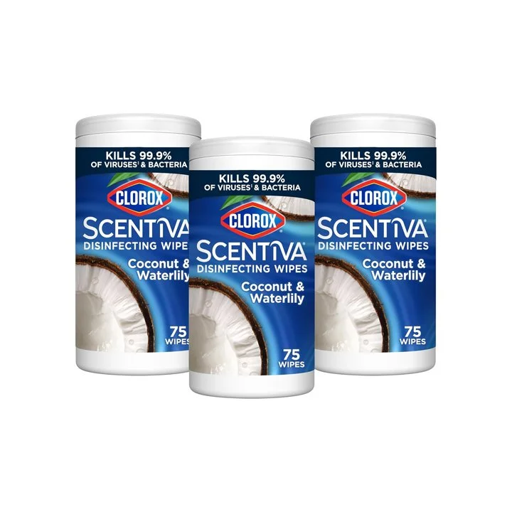 Candi’s Pick: Clorox Scentiva Wipes, Coconut Waterlily