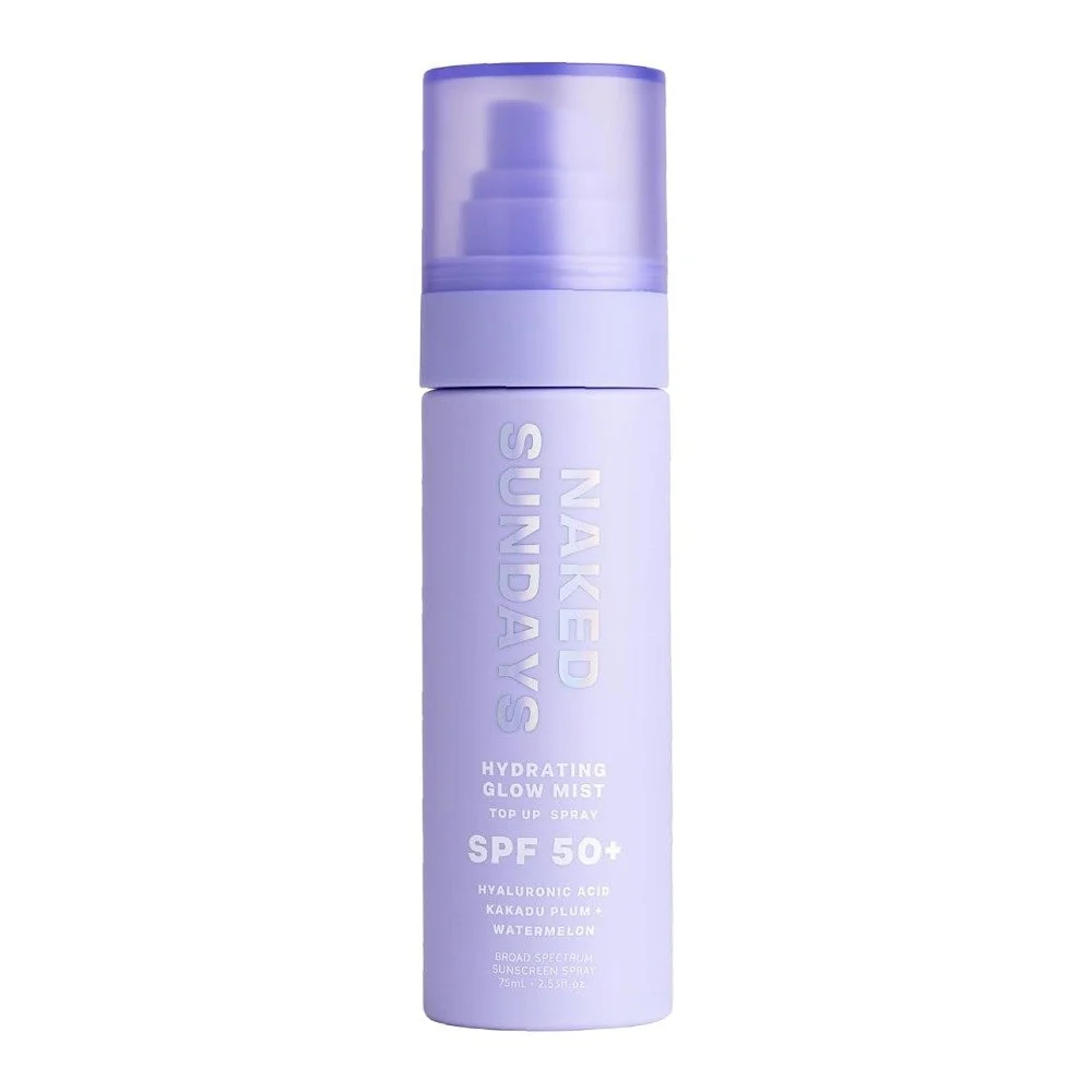 Naked Sundays Hydrating Glow Sunscreen Mist SPF 50 Facial Spray