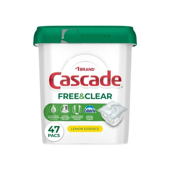 Cascade Free & Clear Dishwasher Pods