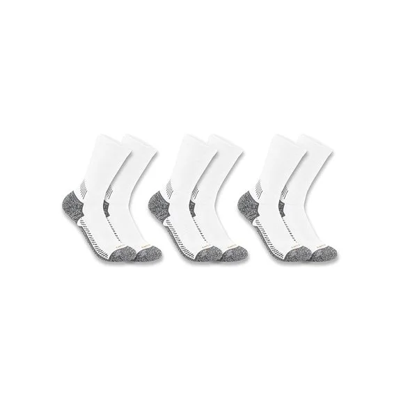 Carhartt Men's SC4223M Force® Midweight Crew Sock 3-Pack