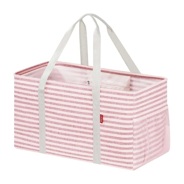 Lauren's Pick: Standing Extra-Large Utility Tote Bag with Metal Wire Frame