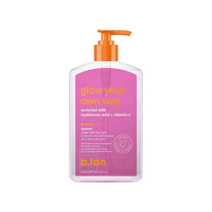 b.tan Clear Self Tan Gel Glow Your Own Way
