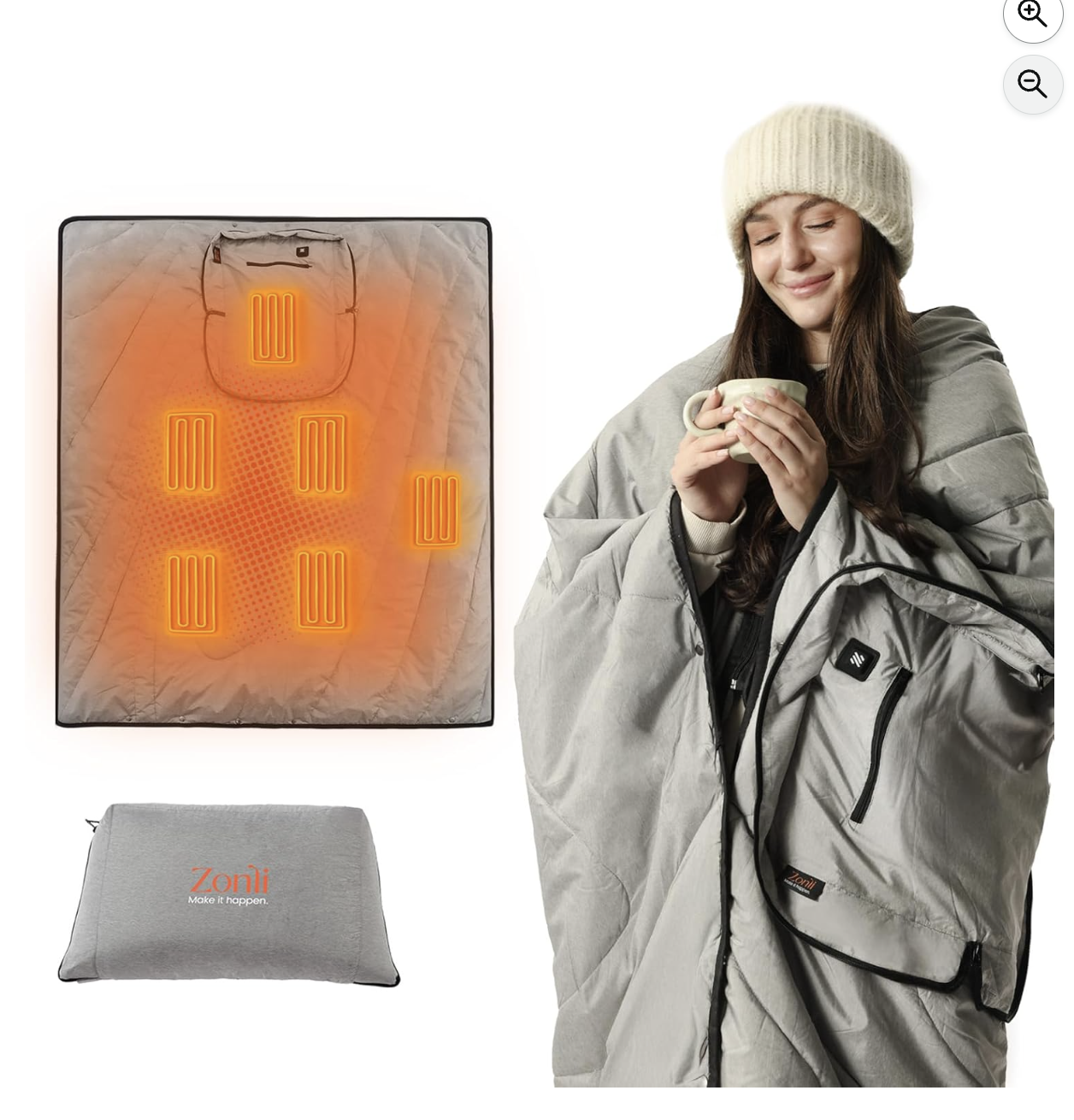 ZonLi Heated Blanket, Battery Operated