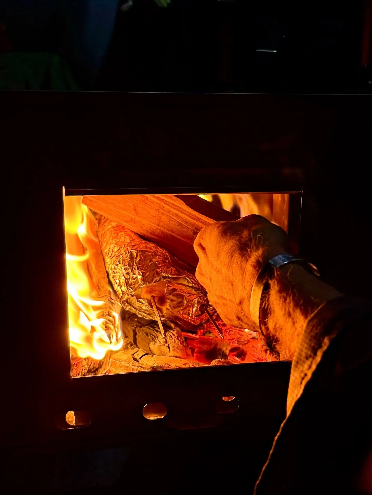 The kind of coziness only a fire can bring.

After a long day shredding, sending, and pushing deep into the backcountry, nothing beats gathering around the flames.

Drying out your gear, sharing stories, and laughing with good friends. Having this ki