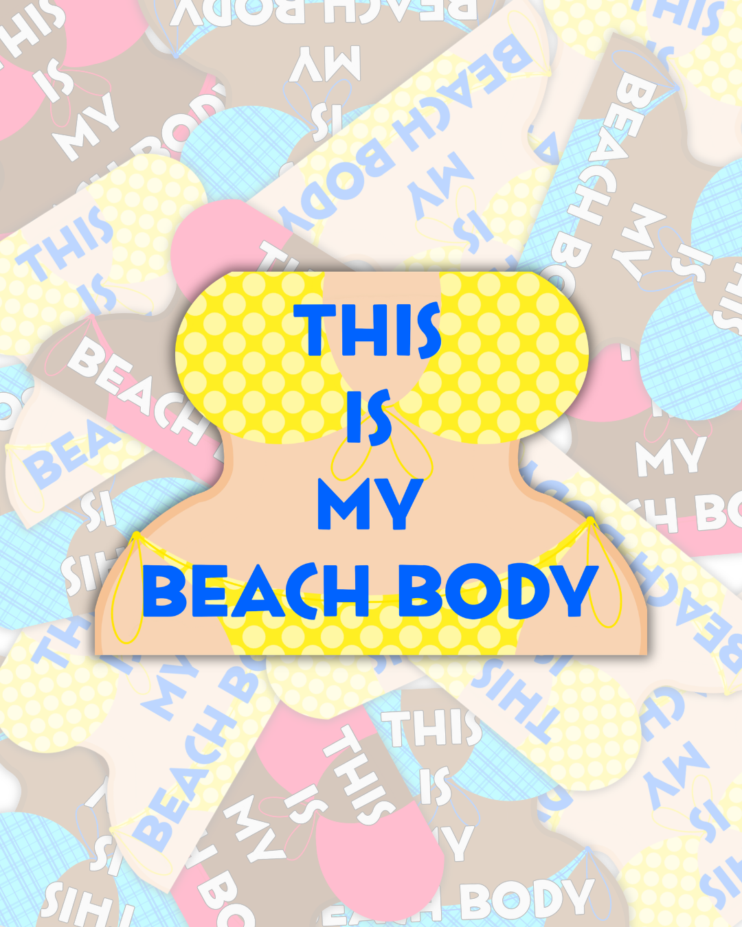 My Beach Body Sticker