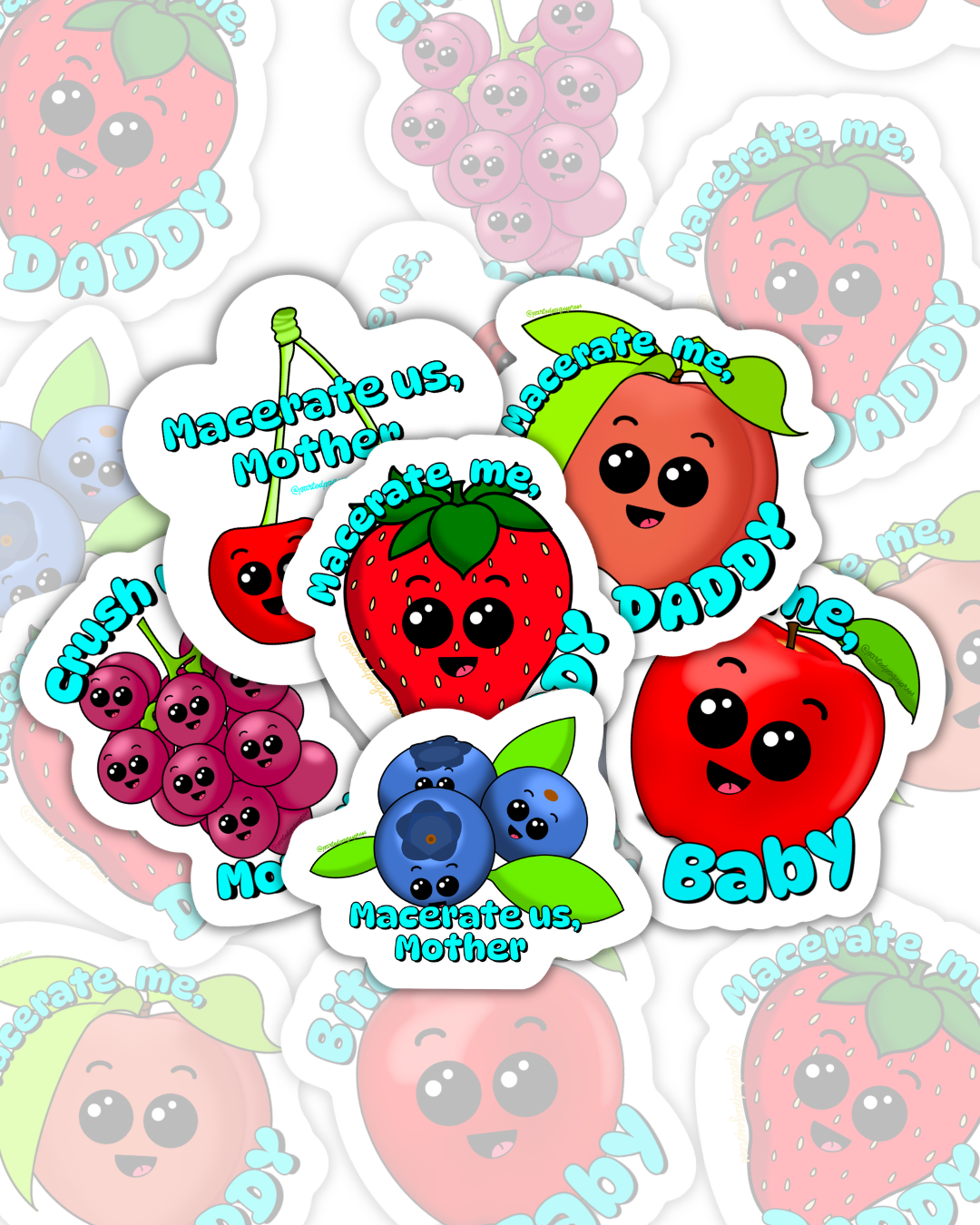 Thirsty Fruits Stickers