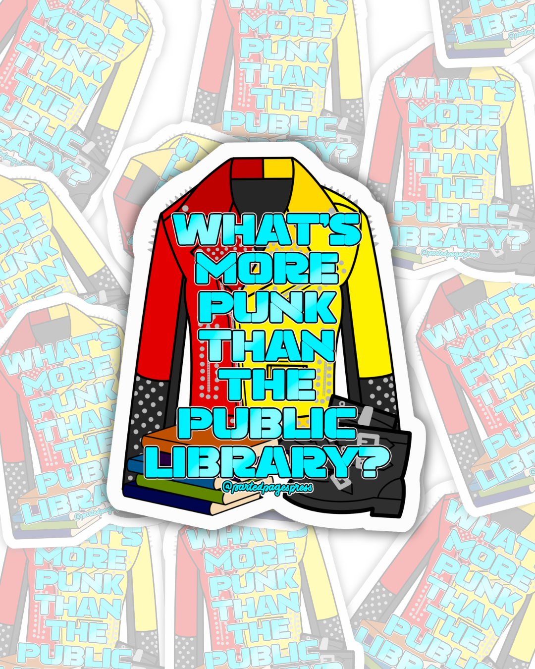 Library Punk Sticker