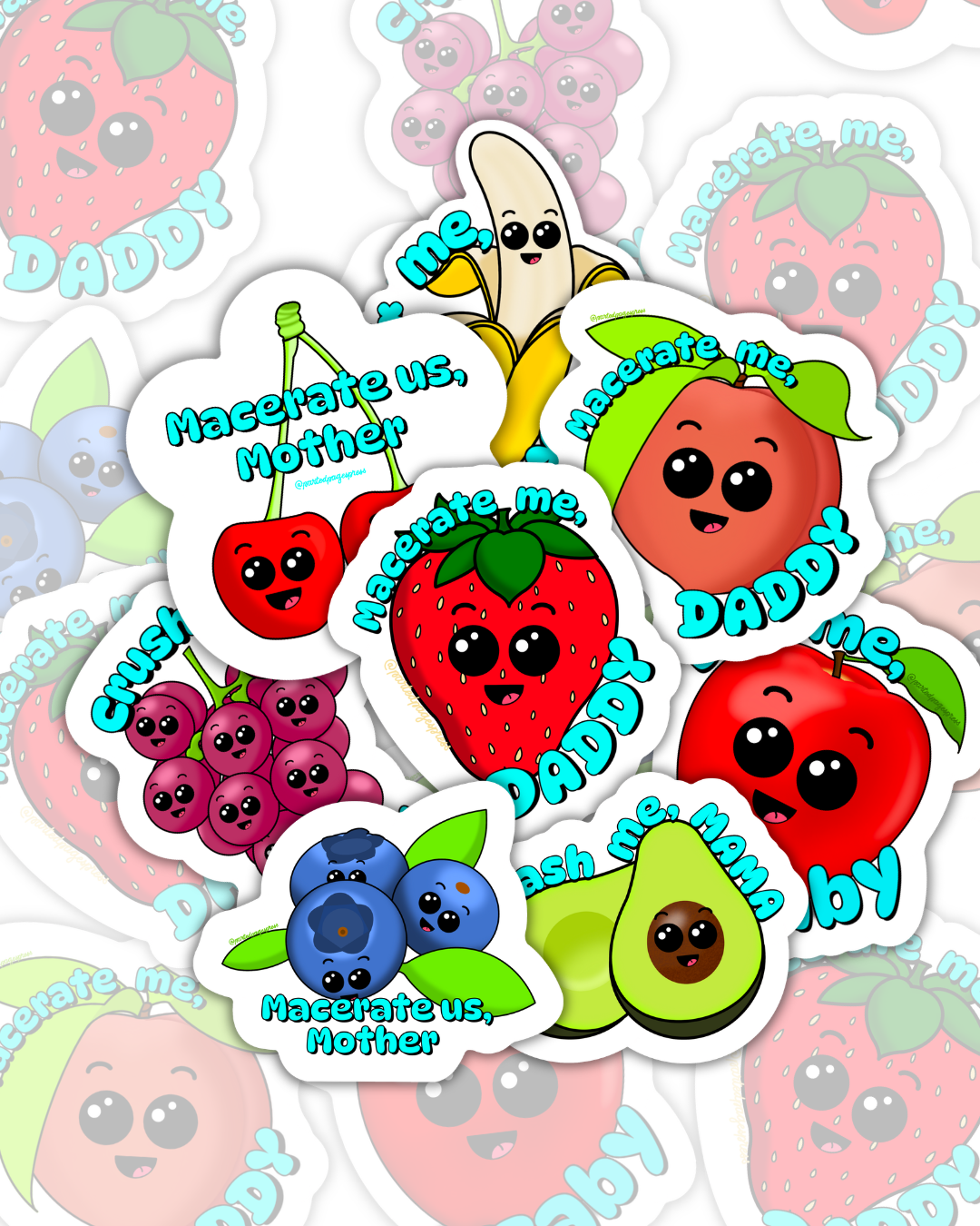 Thirsty Fruits Stickers