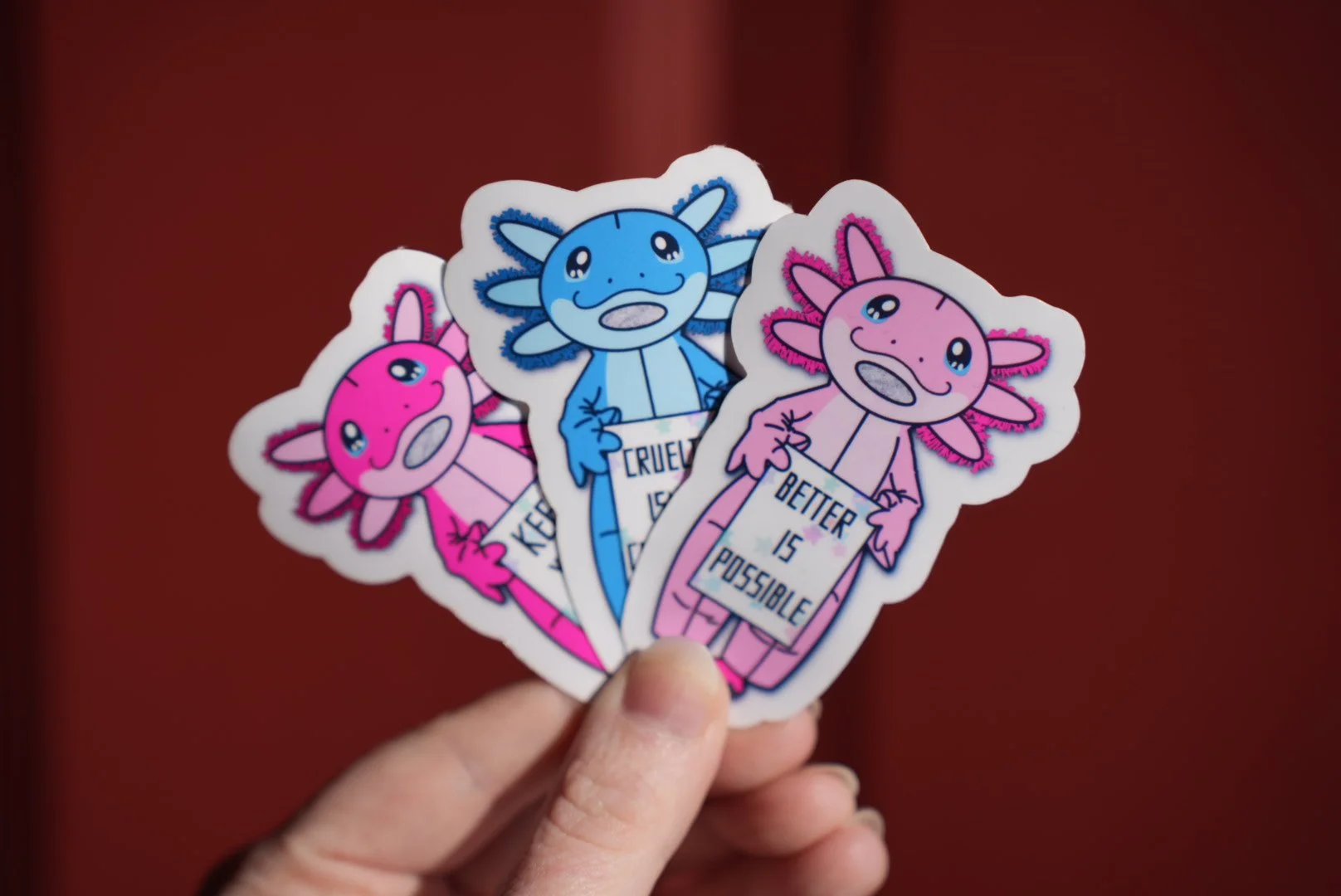 Activist Axolotl Sticker