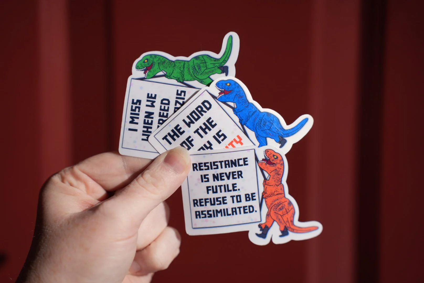 Tromping T-Rex Sticker