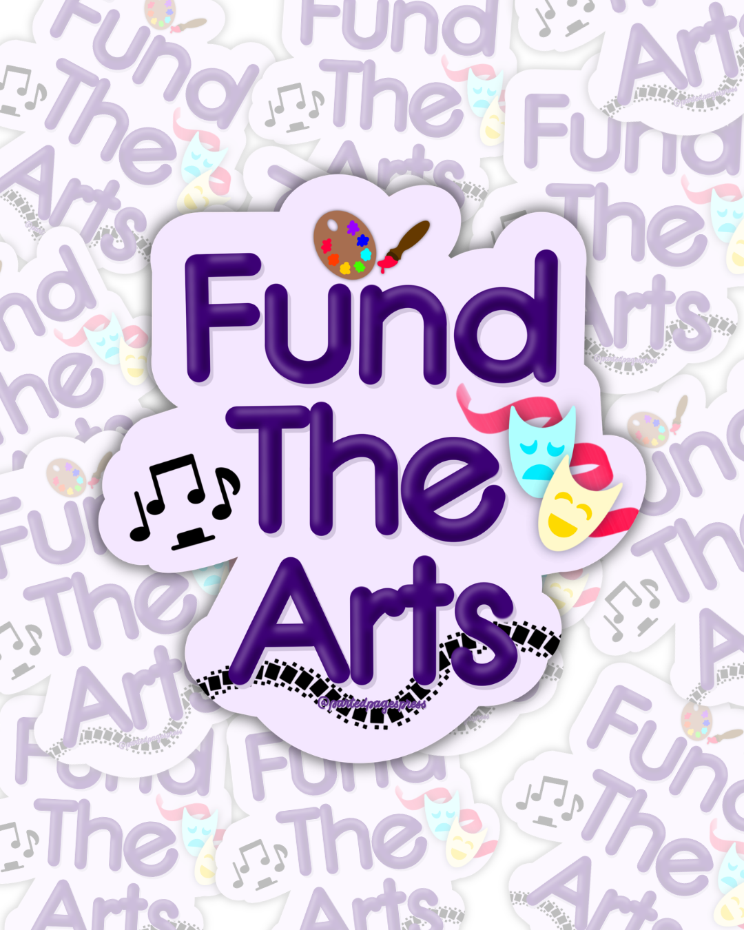 Fund the Arts Sticker