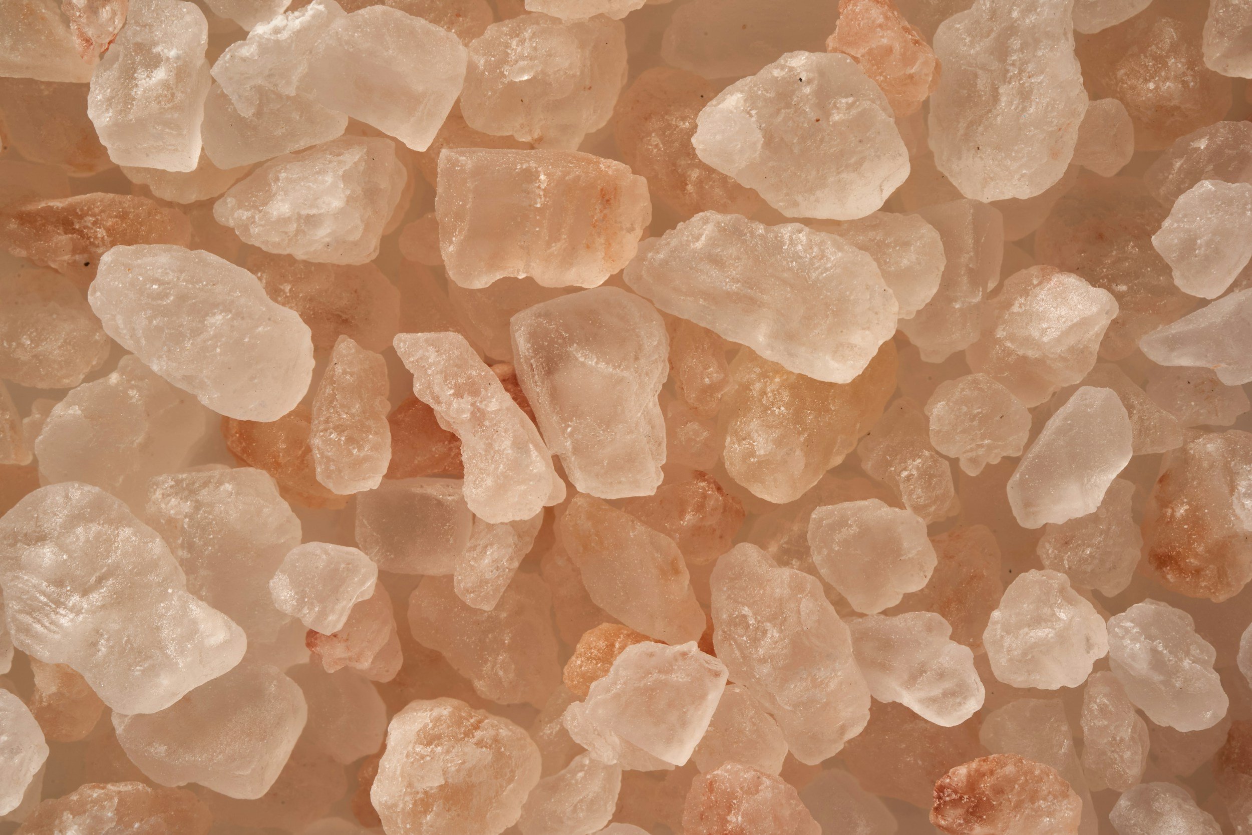 Himalayan salt crystals