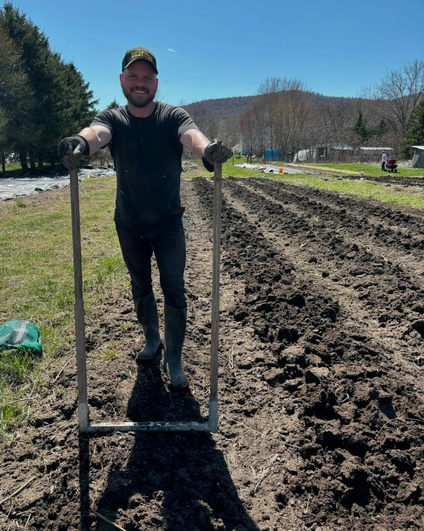 🚨Nous serons de retour au marché dans une semaine! 🚨D’ici là, c’est le gros blitz à la ferme afin de pouvoir vous offrir nos beaux légumes toute la saison 🧑‍🌾 
Back at the market in one week! 👹