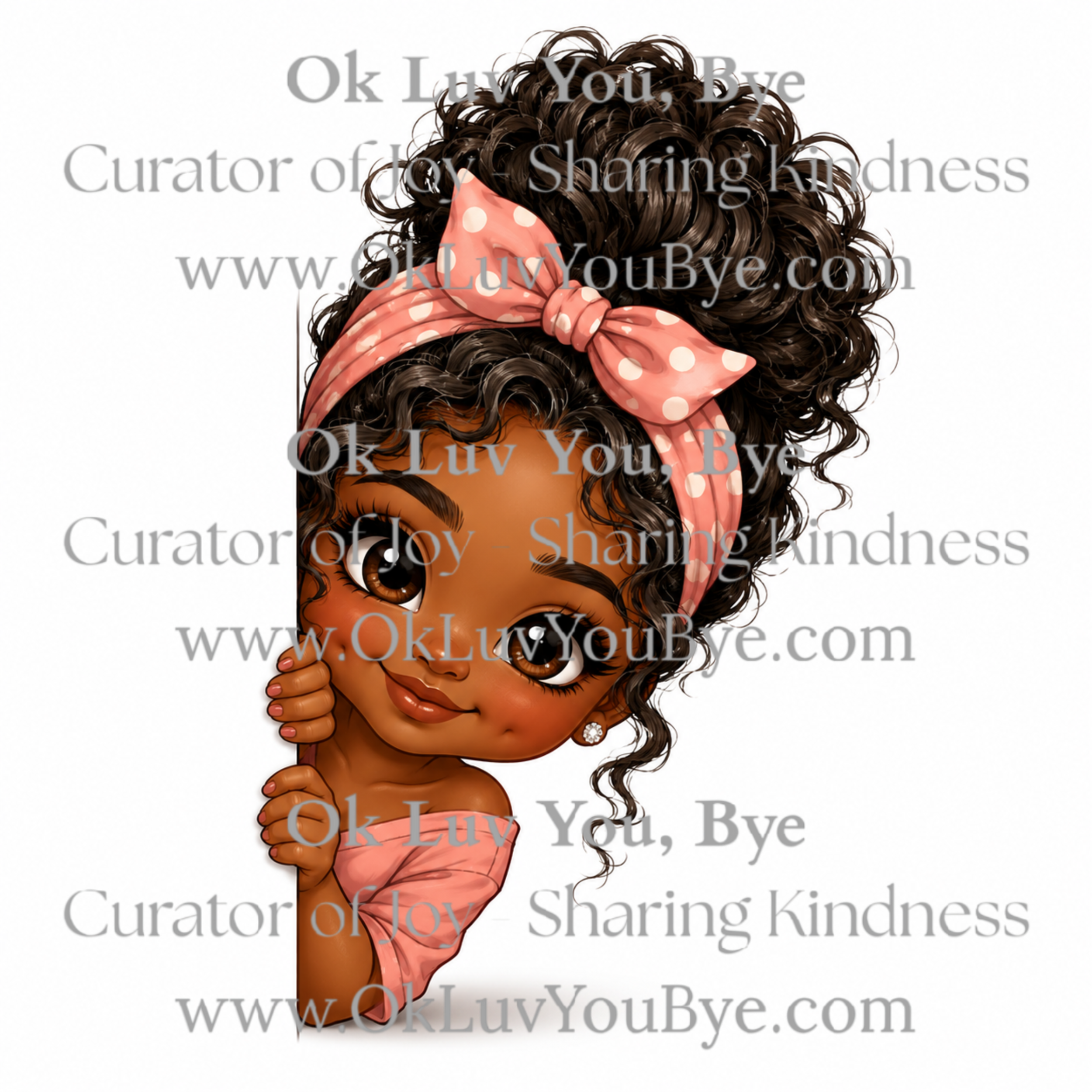 Black Girl Mini Stickers | Chocolate Chibi Stickers | Pretty Little Mood Minis (24 Stickers)
