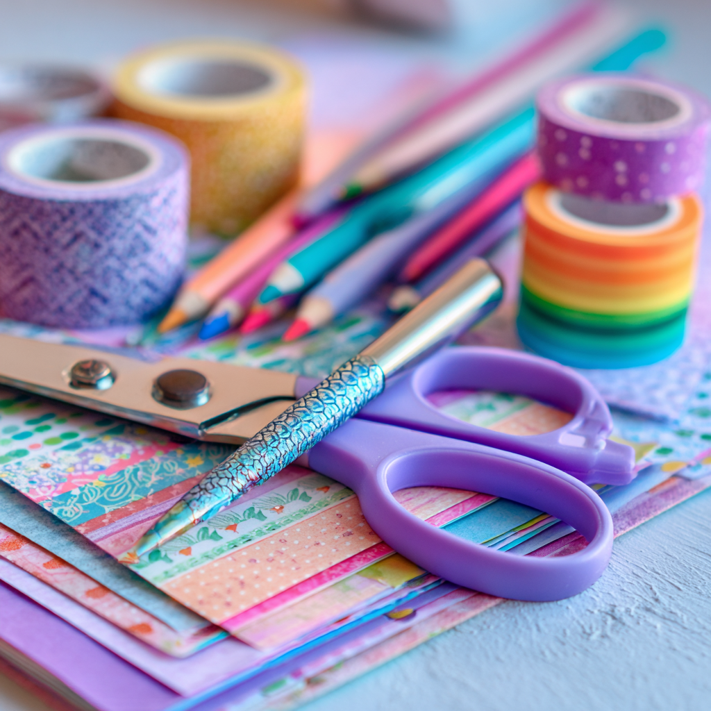 u6489826819_a_whimsical_plie_of_paper_crafter_supplies_scisso_96653438-b648-4a8a-adcb-6f82bda7db7a_3.png