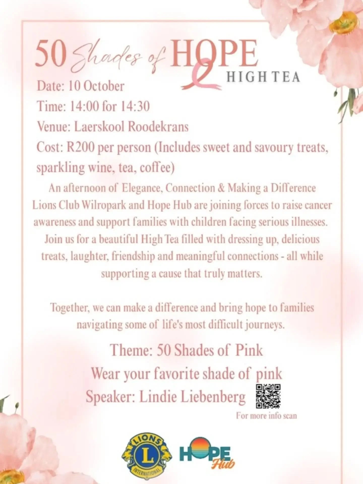 In honor of Nico, we invite you to join us! Making a difference while eating cake and enjoying a cup of tea...as easy as 1, 2, 3!