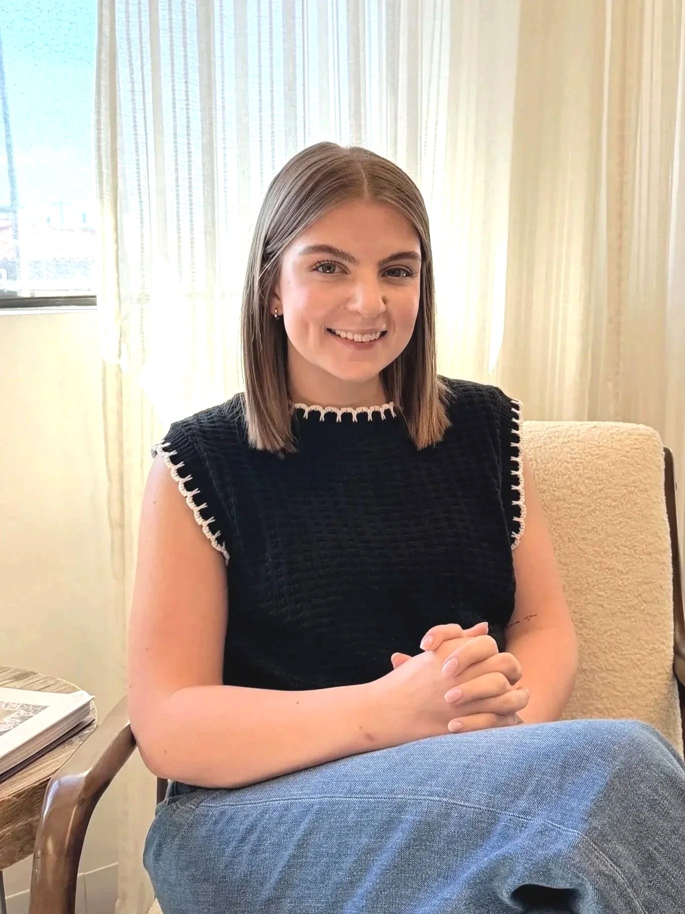 woman smiling 