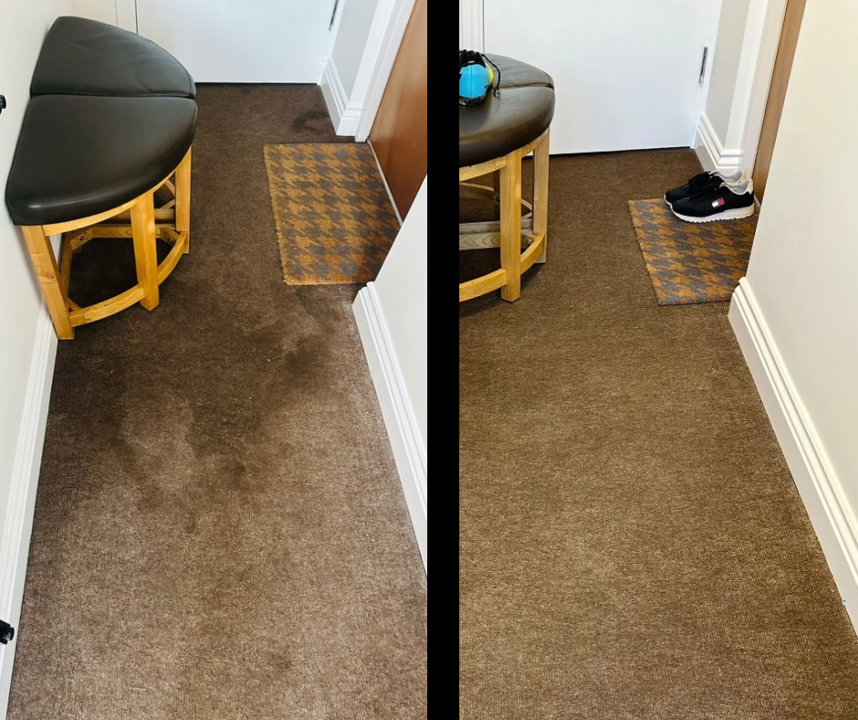 Carpet cleaning on communal space near South Woodham Ferrers