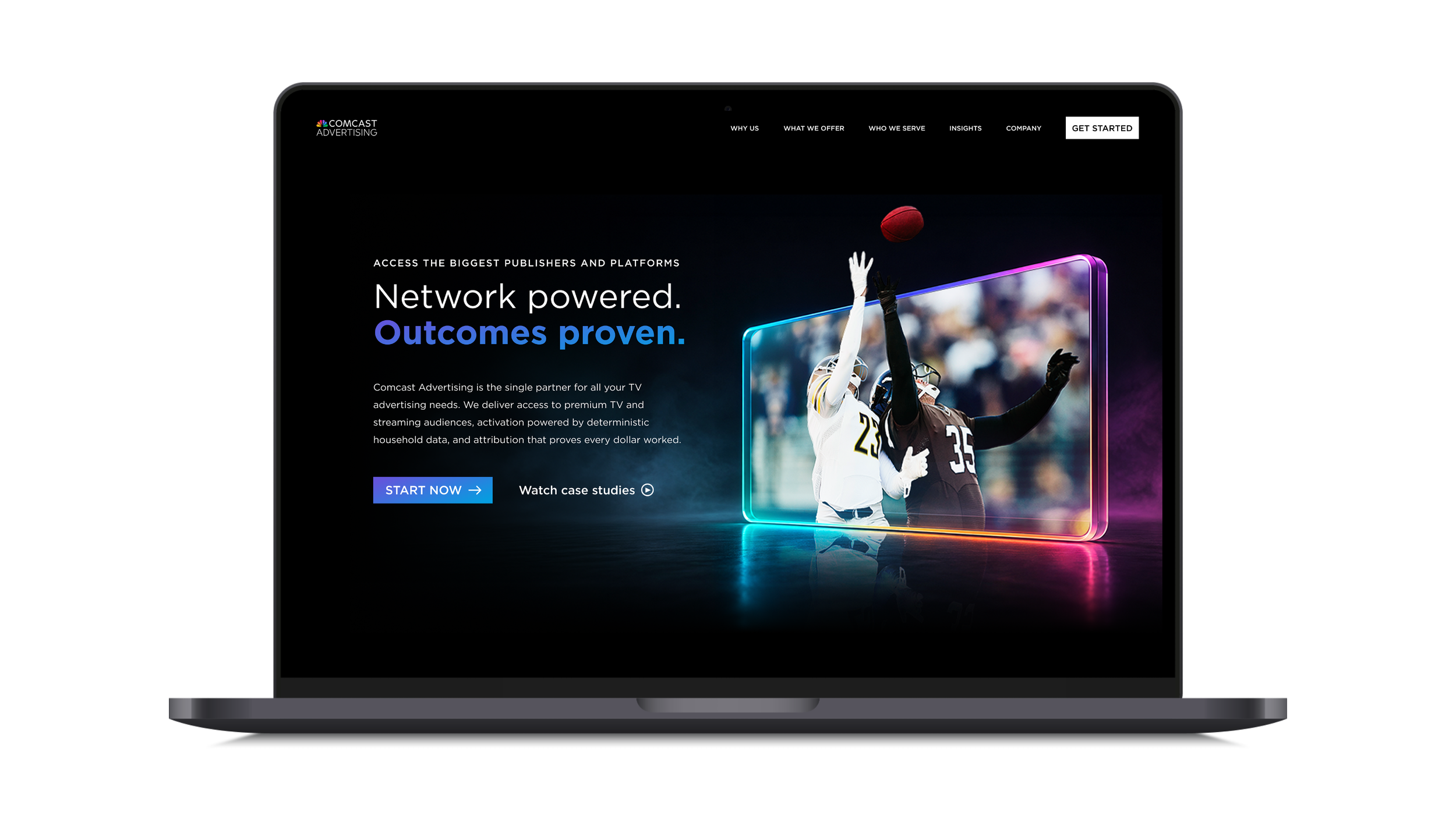Designing the new homepage for Comcast Advertising
