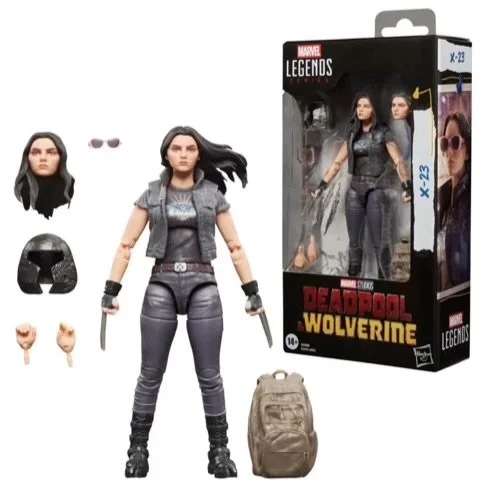 Deadpool & Wolverine Marvel Legends X-23 6-Inch Action Figure Box and accessories