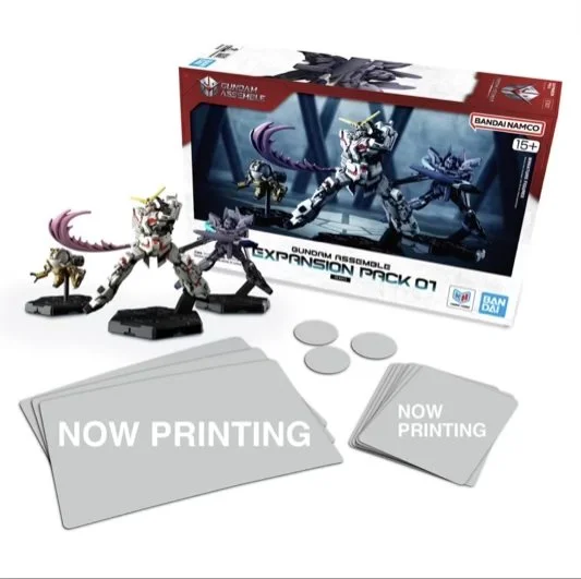 Gundam Assemble 01 Expansion Pack 3 figures and image placeholders