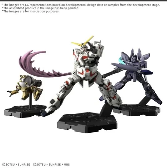 Gundam Assemble 01 Expansion Pack 3 figures painted