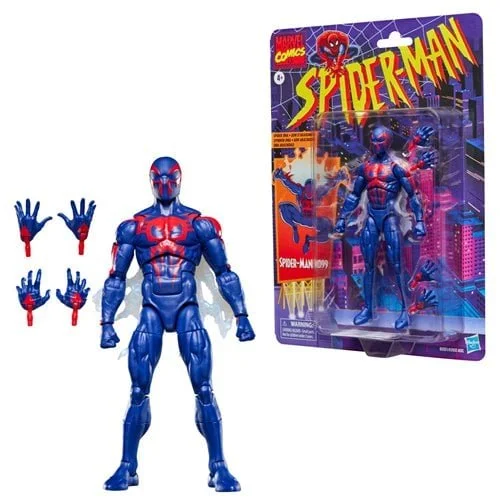 Spider-Man Marvel Legends Retro Cardback 6-Inch Action Figures 2026 Wave 1 Case of 6 Spider-Man 2099 Card accessories