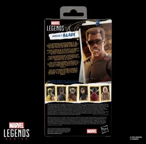 Deadpool & Wolverine Marvel Legends Blade 6-Inch Action Figure Back of box