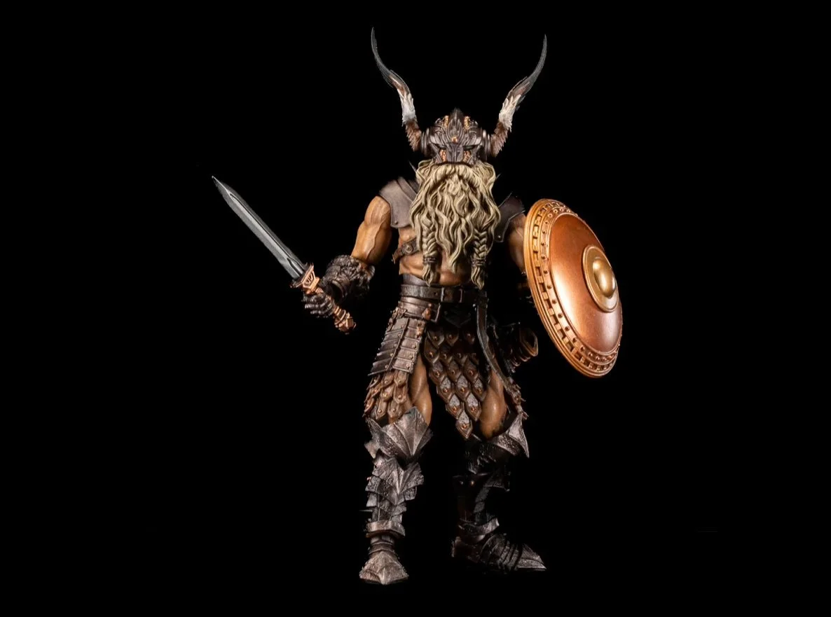 Mythic Legions: Reinforcements 3 Deluxe Barbarian Builder 2 Alt head sword shield