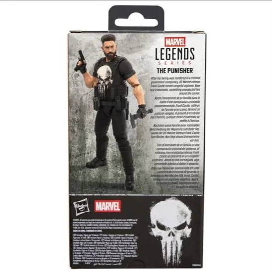Marvel Legends Series The Punisher 6-Inch Action Figure Back of box