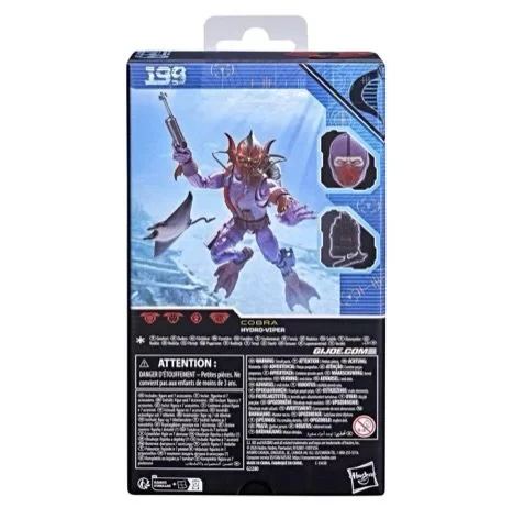 G.I. Joe Classified Series #199 Hydro-Viper 6-Inch Action Figure Back of box